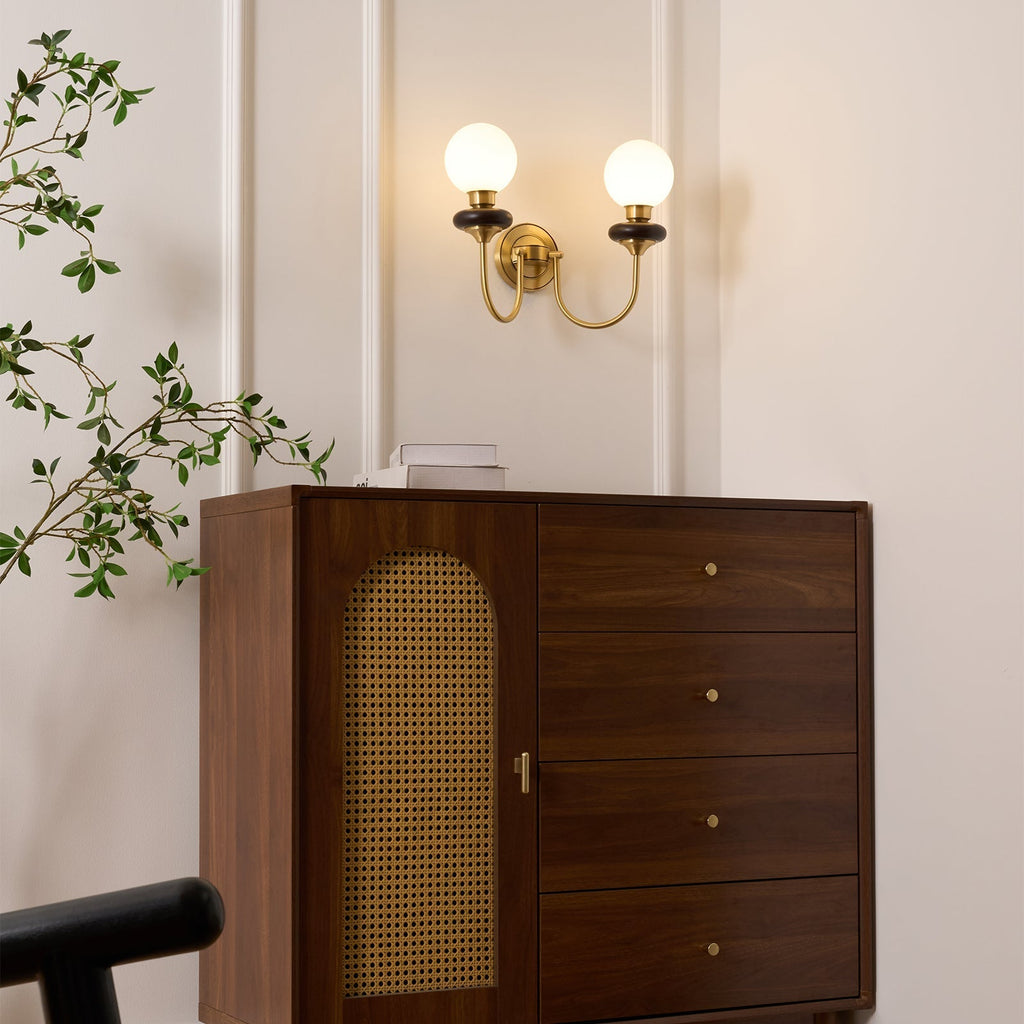 Lareneth Glass Wall Light-Moonnatur