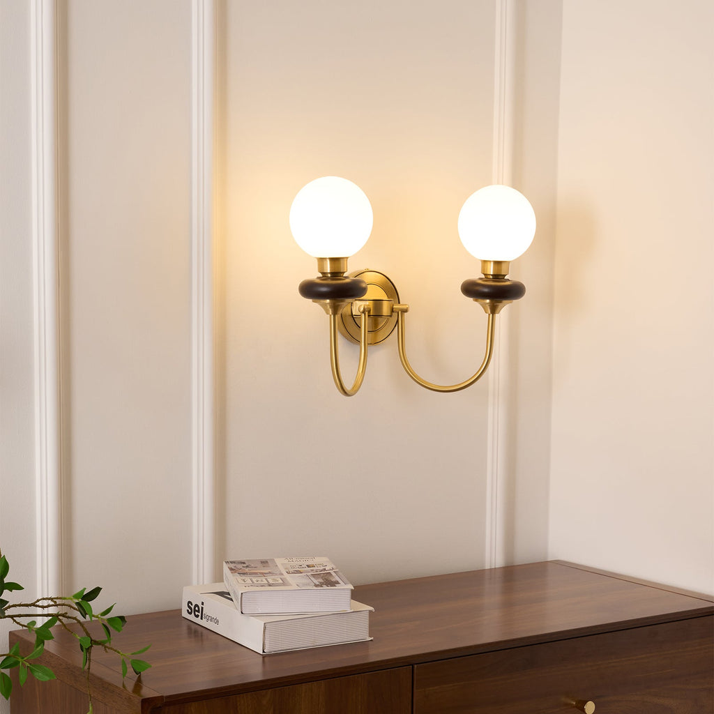 Lareneth Glass Wall Light-Moonnatur