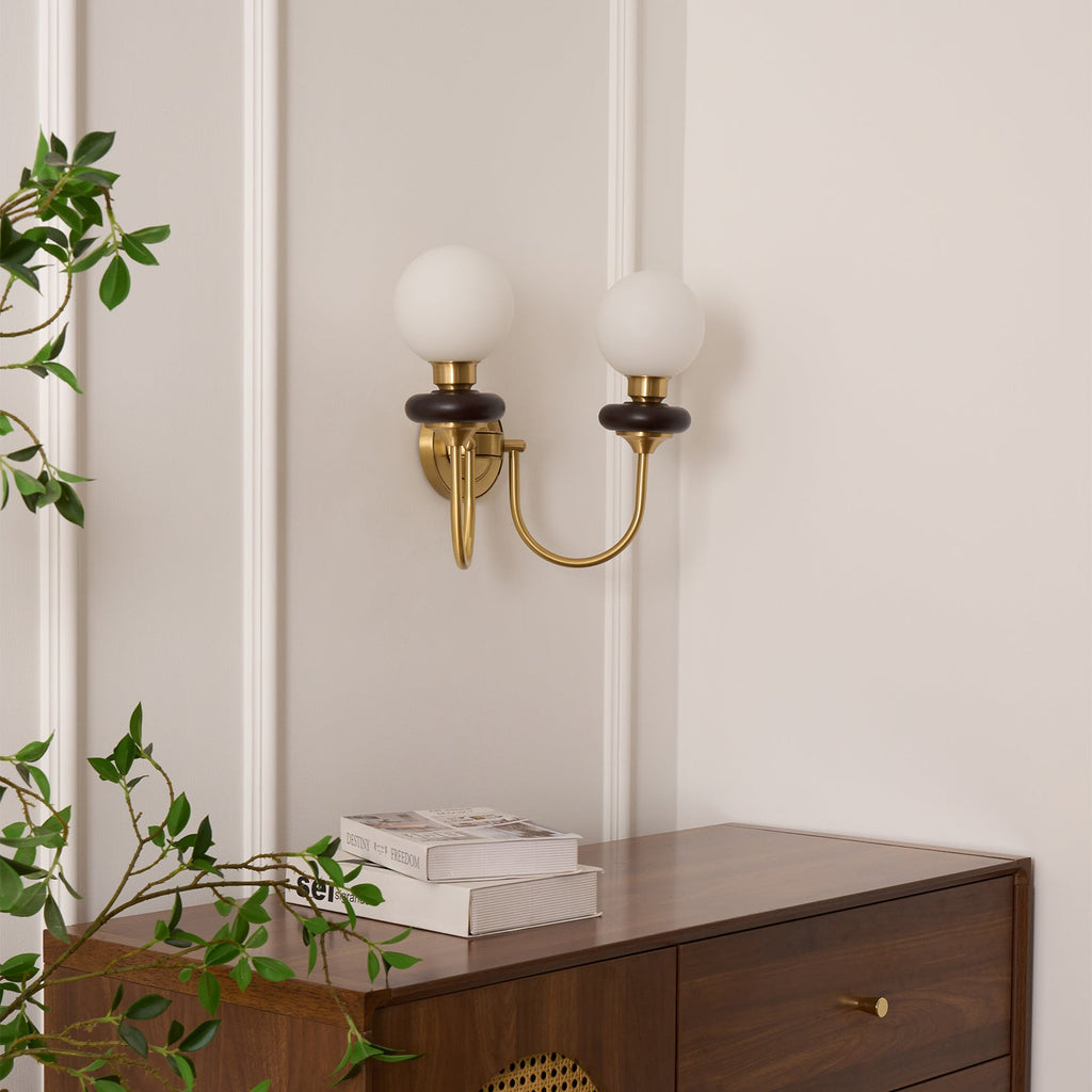 Lareneth Glass Wall Light-Moonnatur