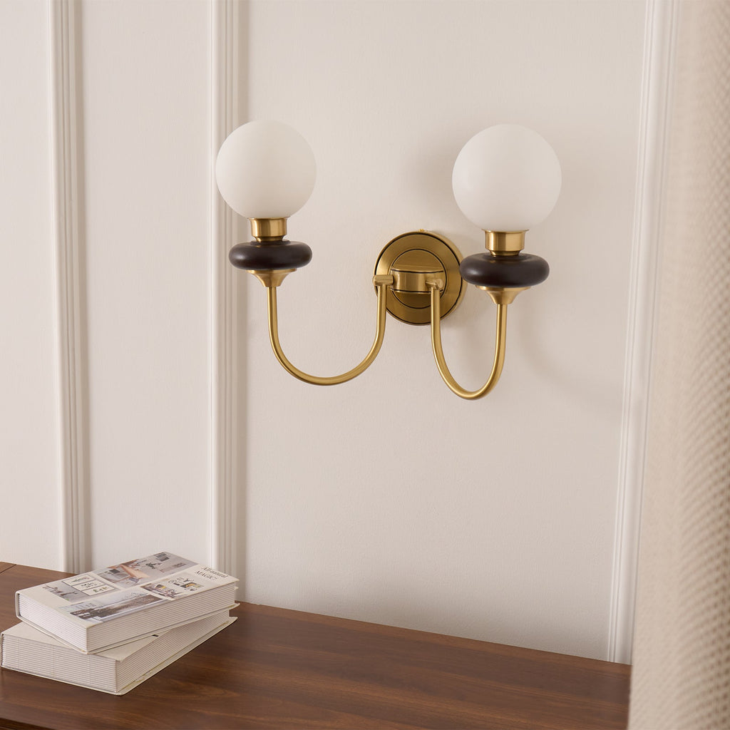 Lareneth Glass Wall Light-Moonnatur