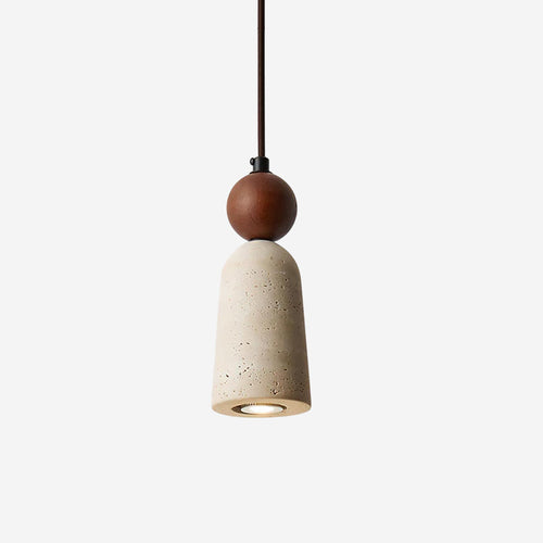 Aberhill Travertine Pendant Light-Moonnatur