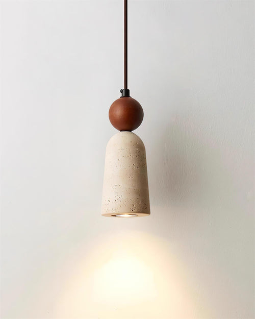 Aberhill Travertine Pendant Light-Moonnatur