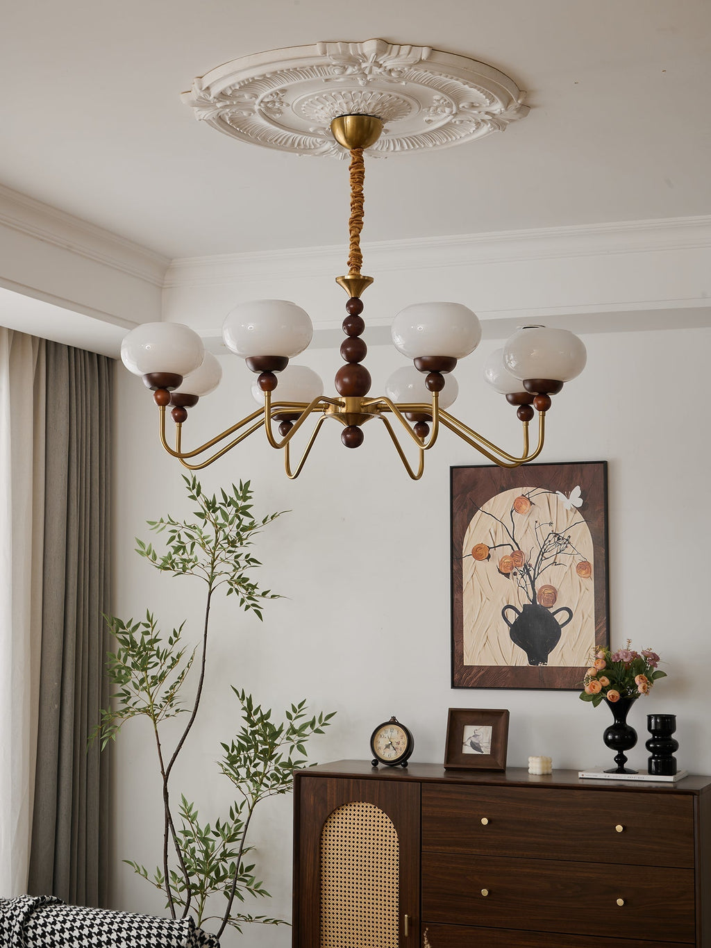Verdeneth Glass Chandelier-Moonnatur