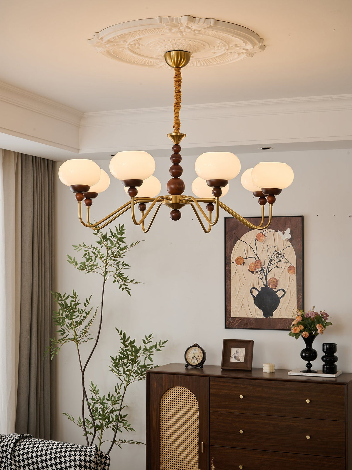 Verdeneth Glass Chandelier-Moonnatur