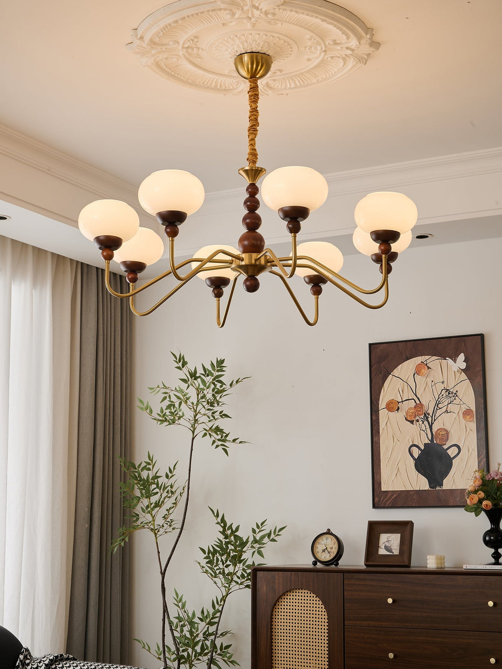Verdeneth Glass Chandelier-Moonnatur