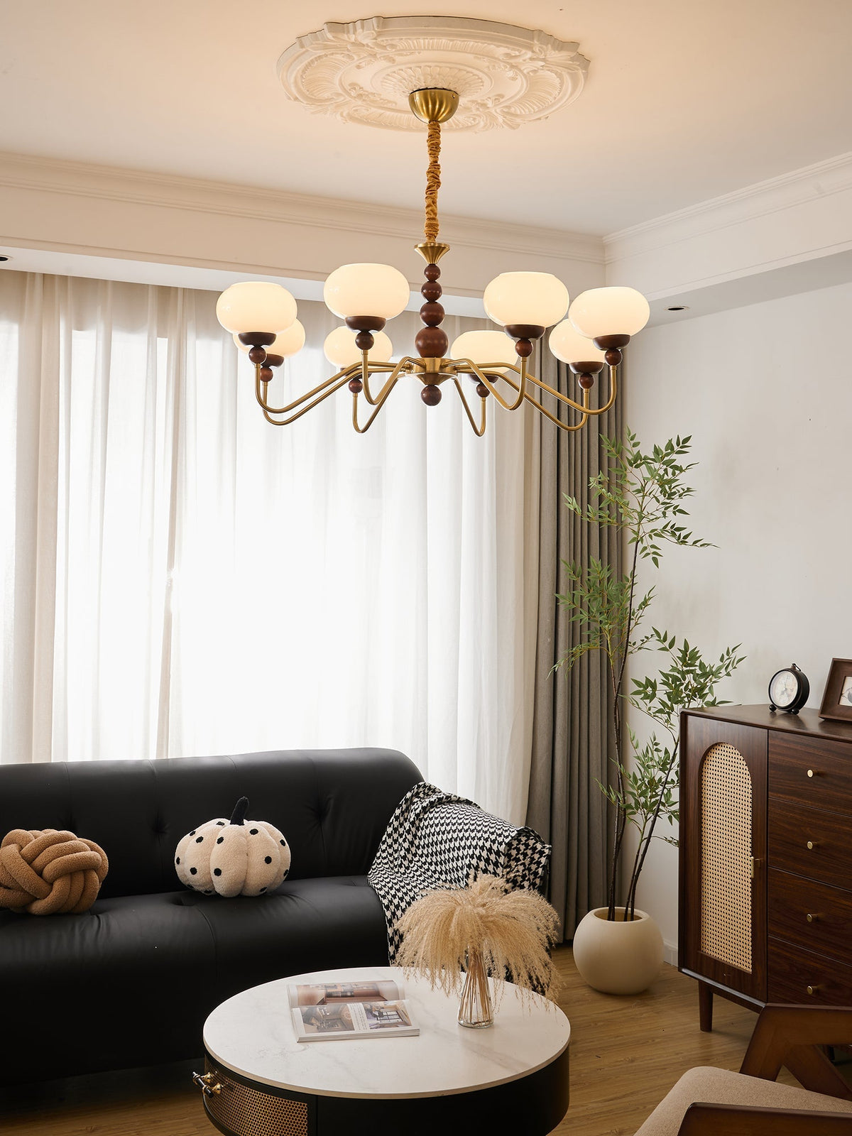 Verdeneth Glass Chandelier-Moonnatur