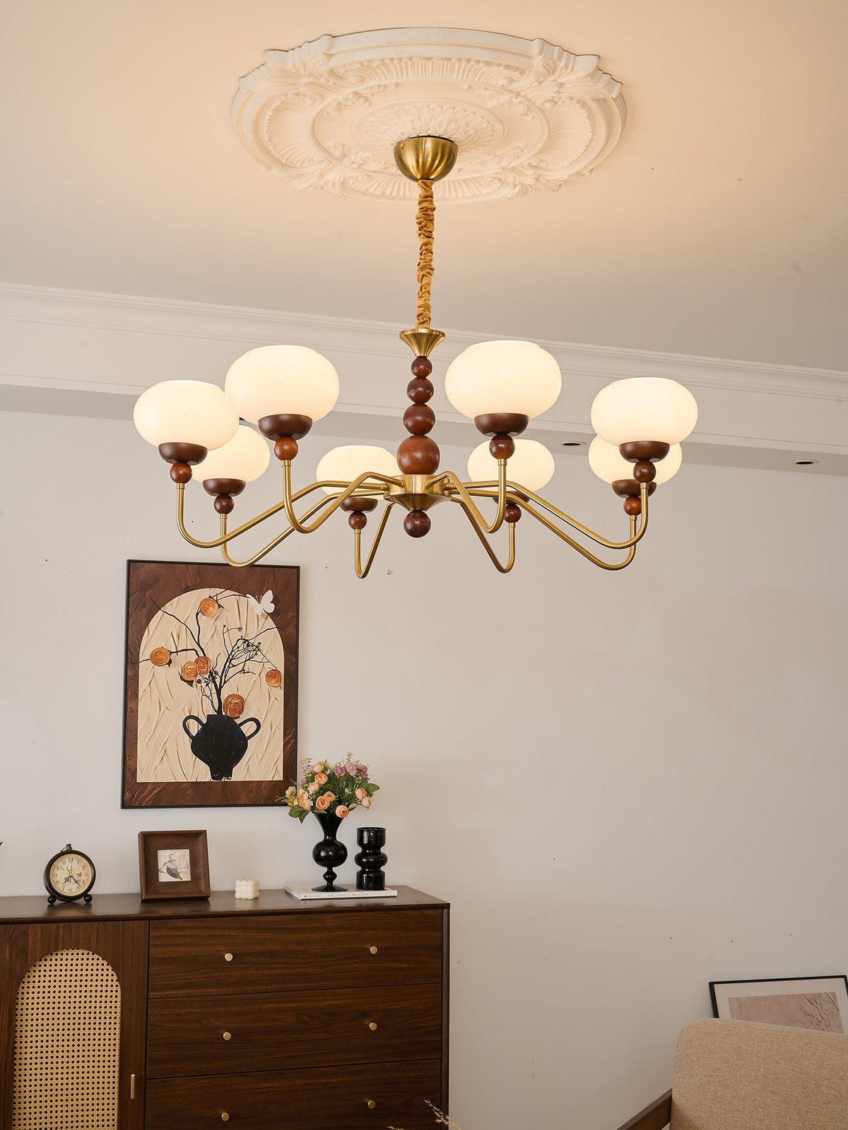 Verdeneth Glass Chandelier-Moonnatur