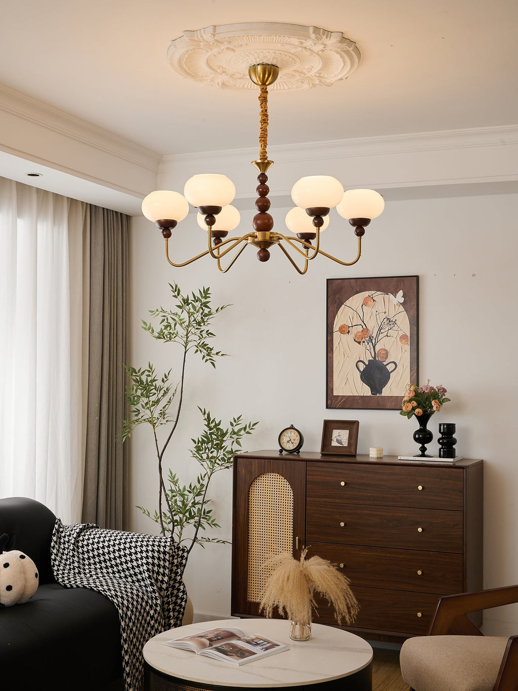 Verdeneth Glass Chandelier-Moonnatur