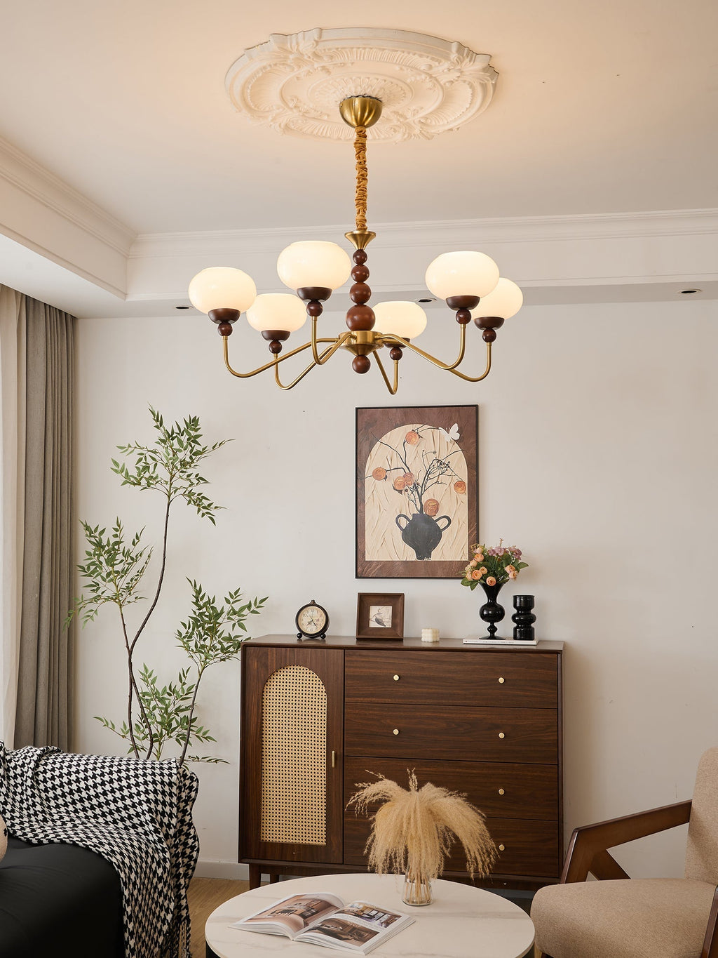 Verdeneth Glass Chandelier-Moonnatur