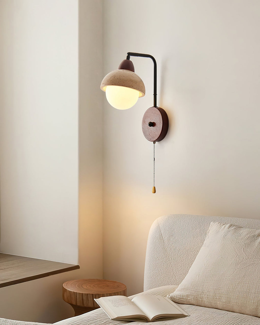 Ivrenholm Travertine Wall Light-Moonnatur