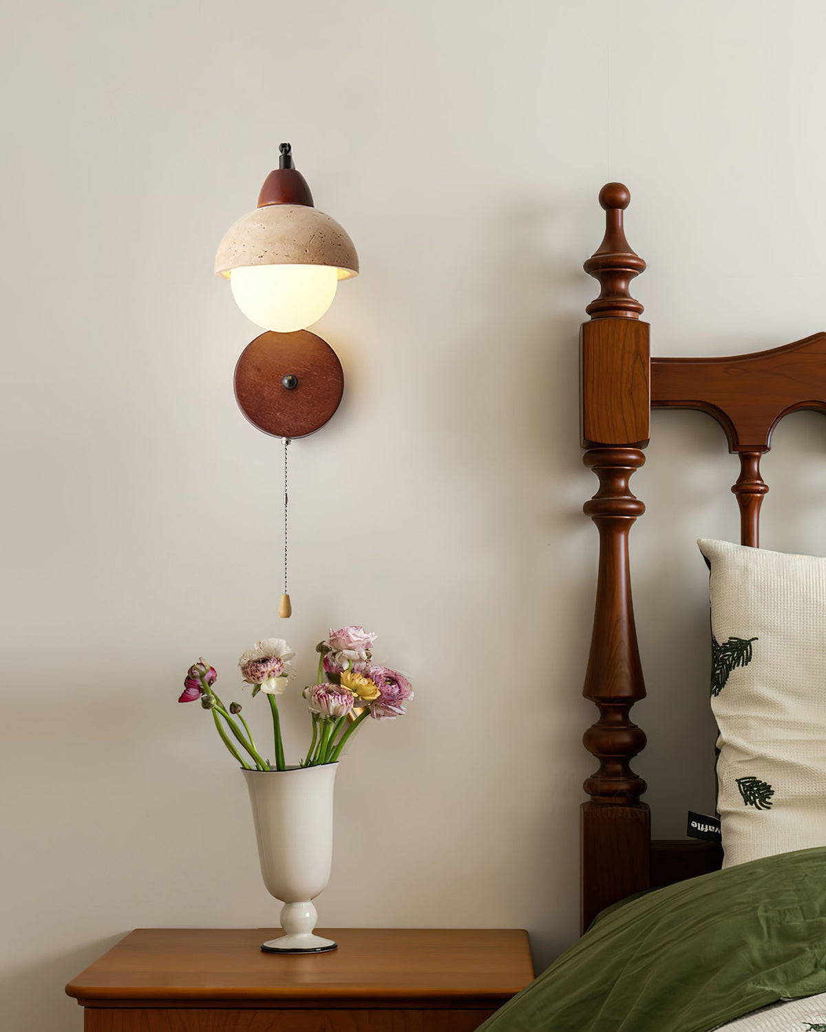 Ivrenholm Travertine Wall Light-Moonnatur