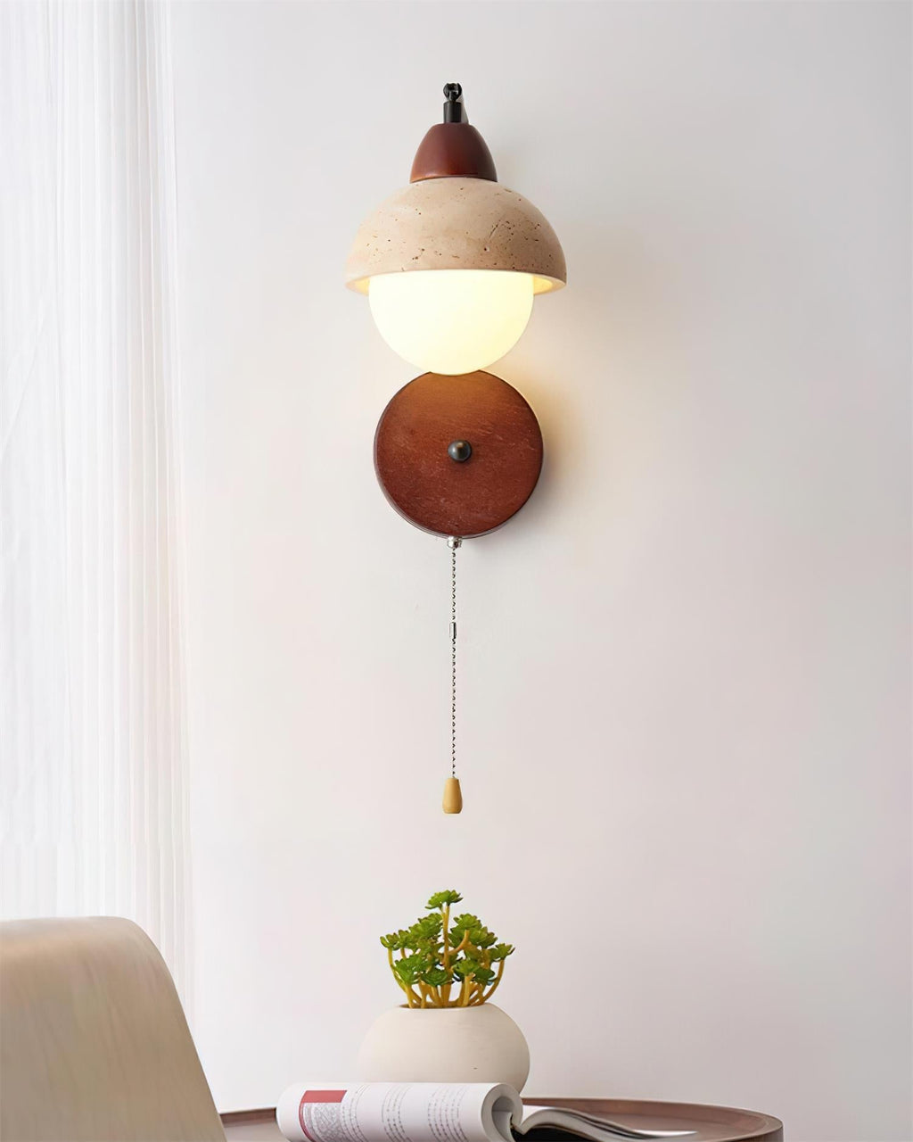 Ivrenholm Travertine Wall Light-Moonnatur