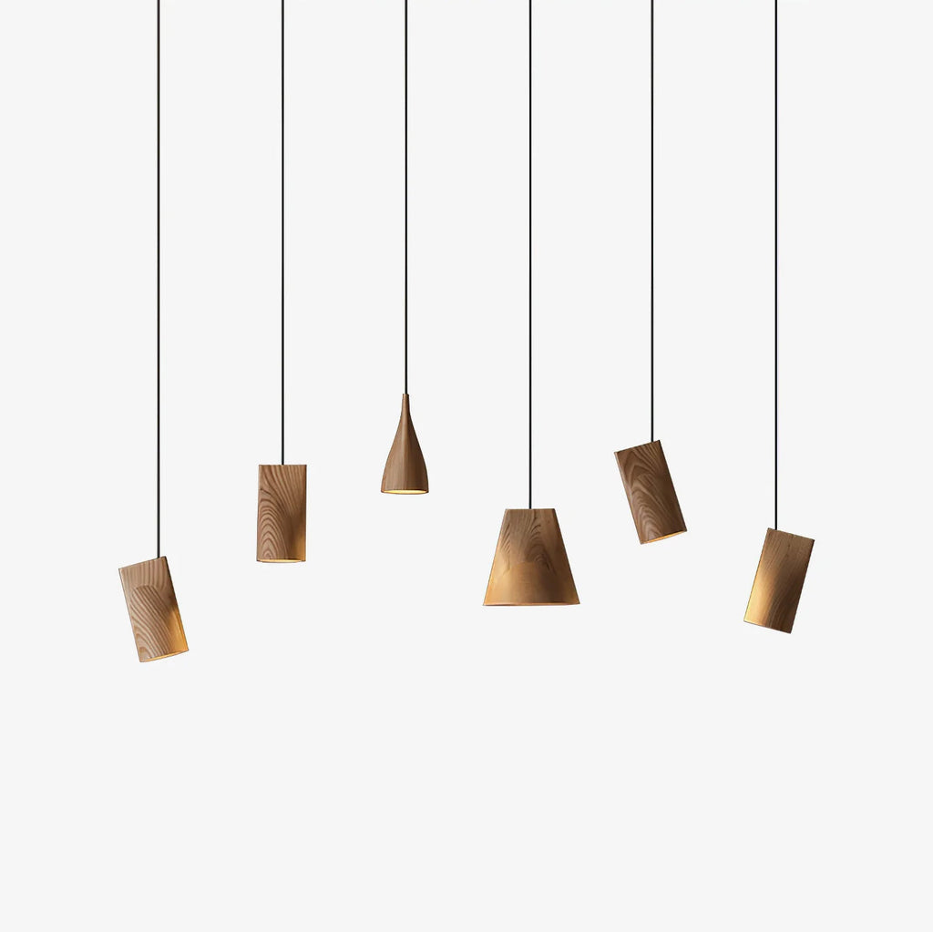 Lyrenelle Wood Pendant Light-Moonnatur