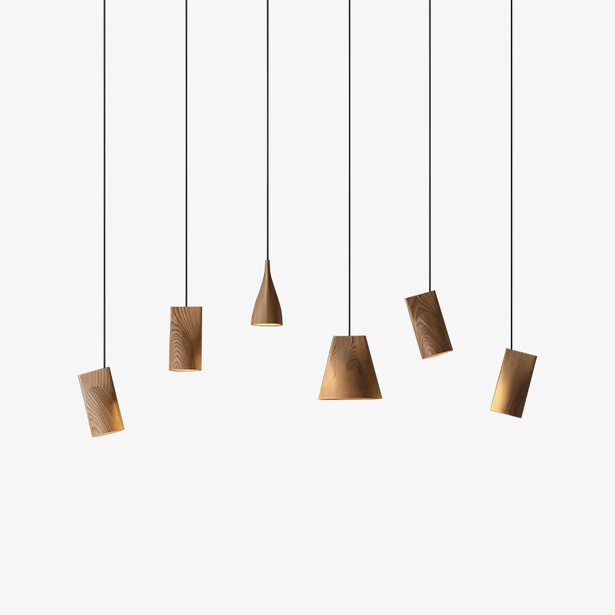 Lyrenelle Wood Pendant Light-Moonnatur