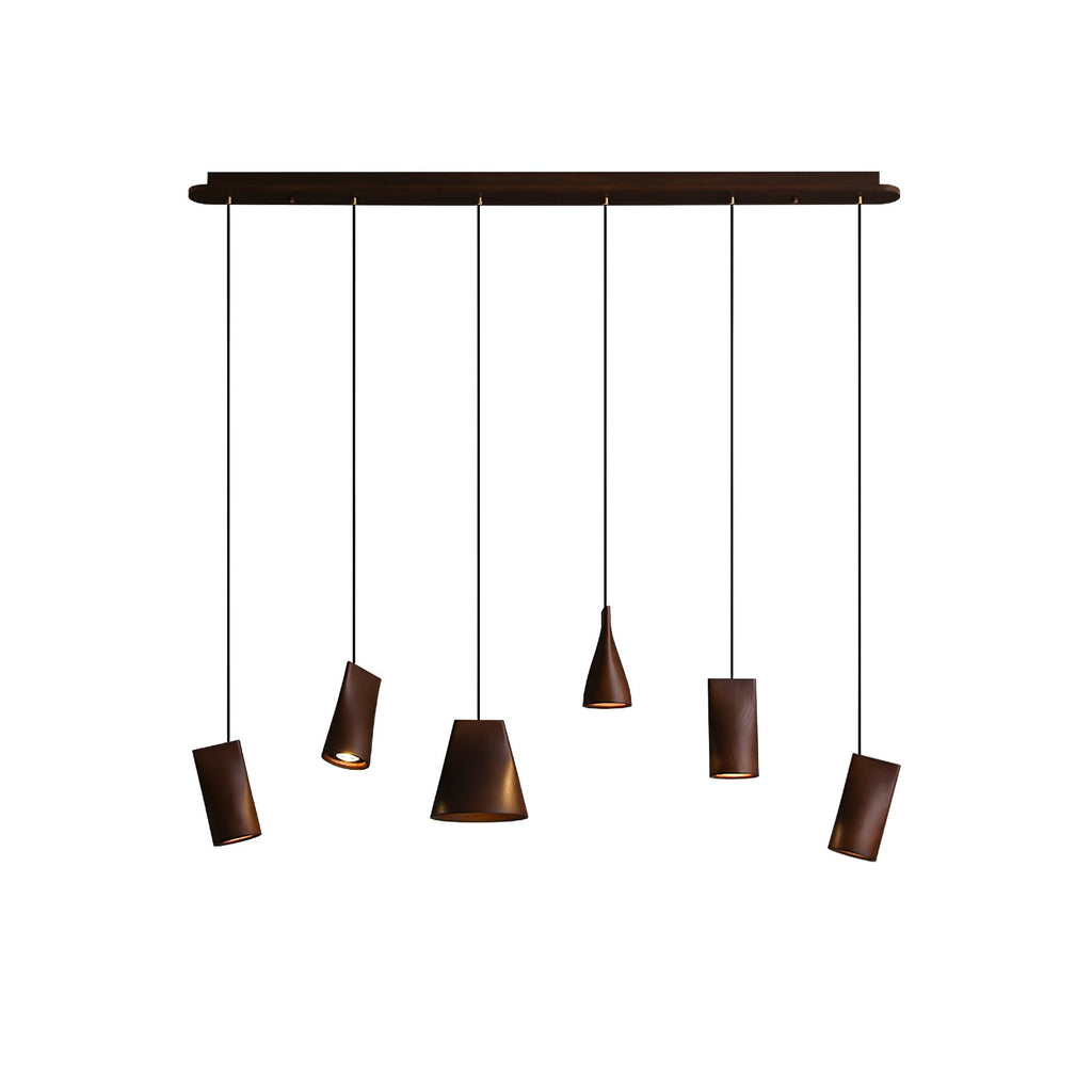 Lyrenelle Wood Pendant Light-Moonnatur