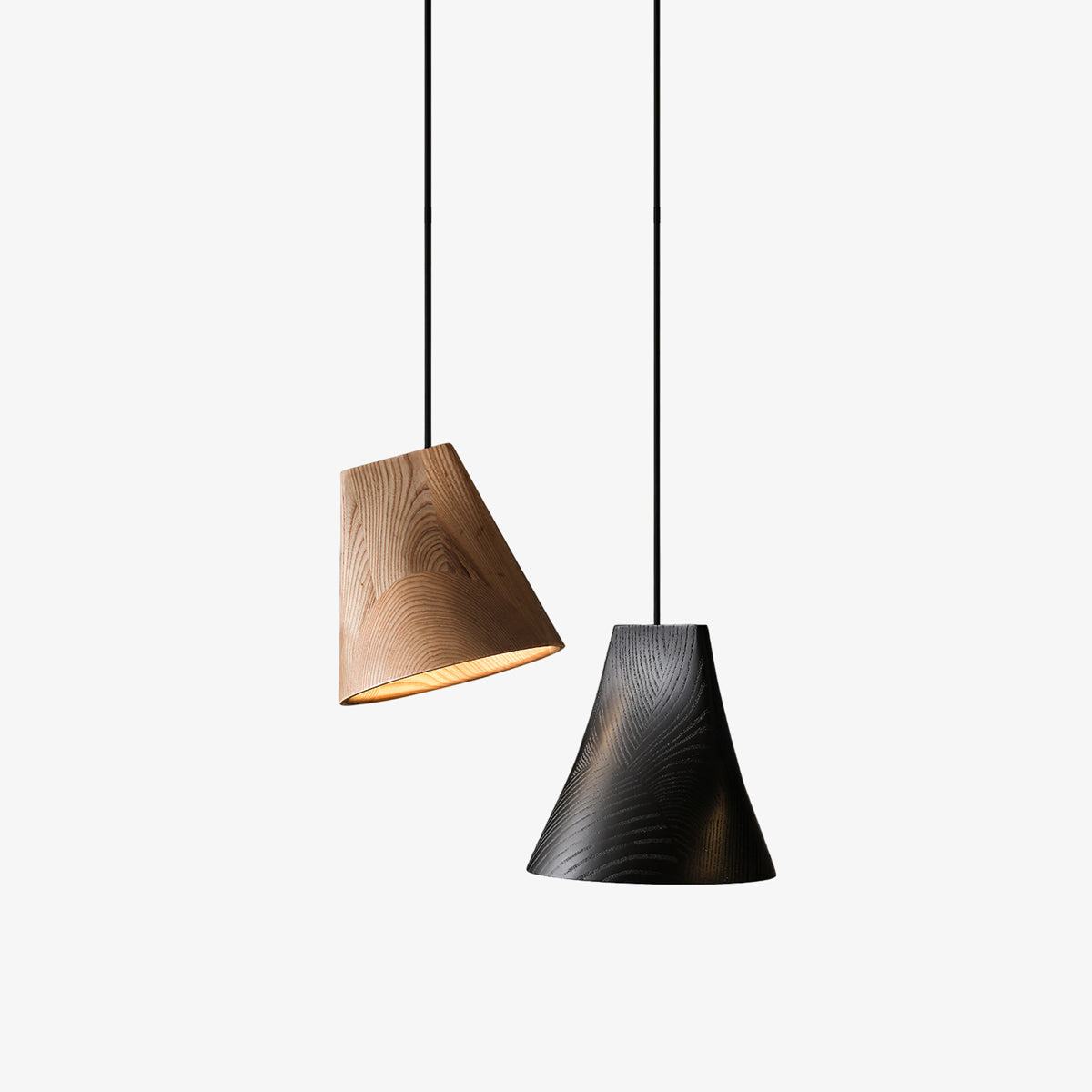 Lyrenelle Wood Pendant Light-Moonnatur