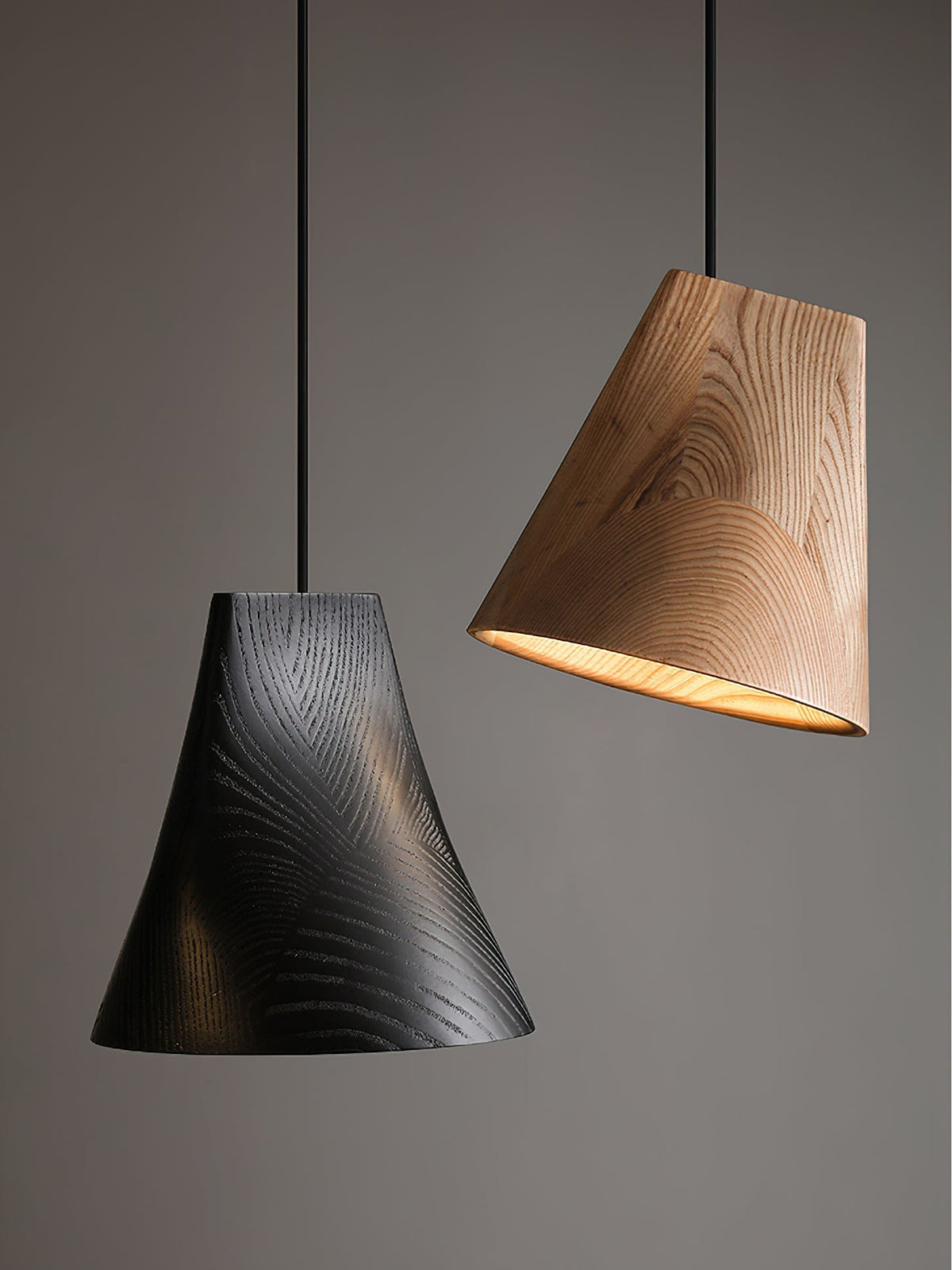 Lyrenelle Wood Pendant Light-Moonnatur