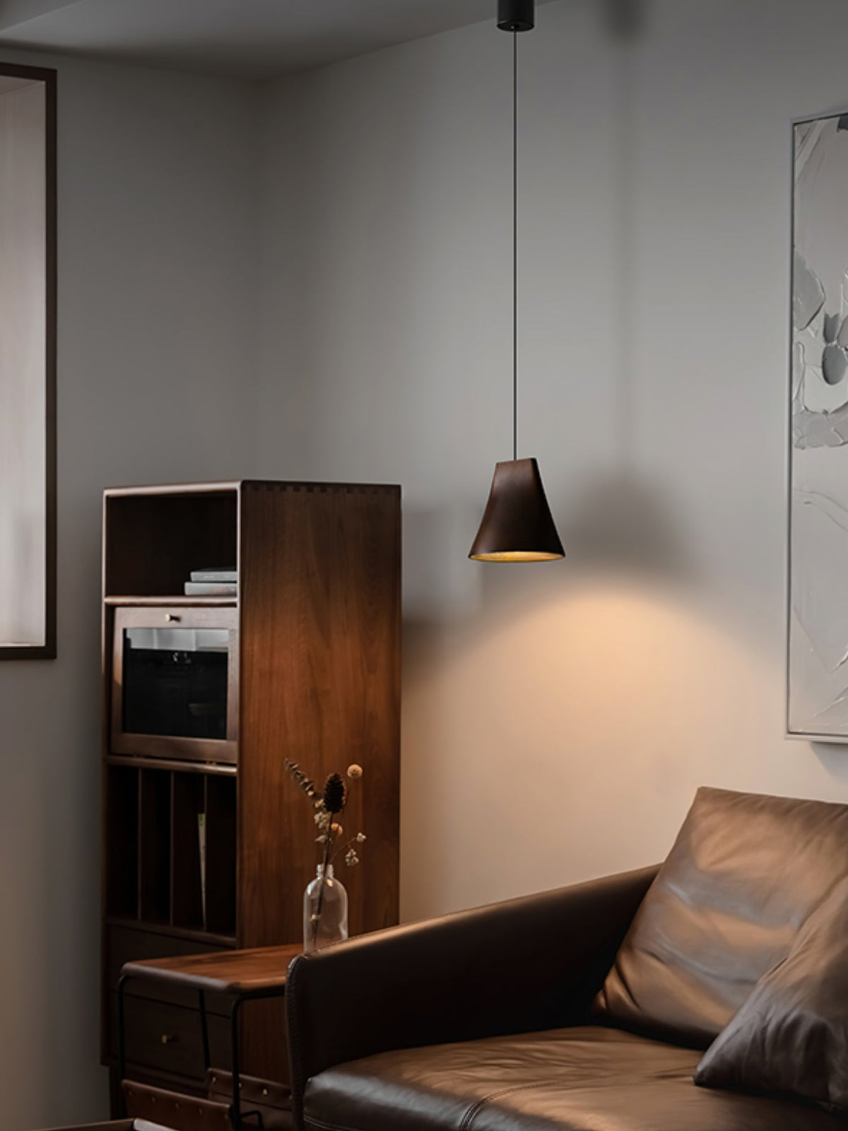Lyrenelle Wood Pendant Light-Moonnatur
