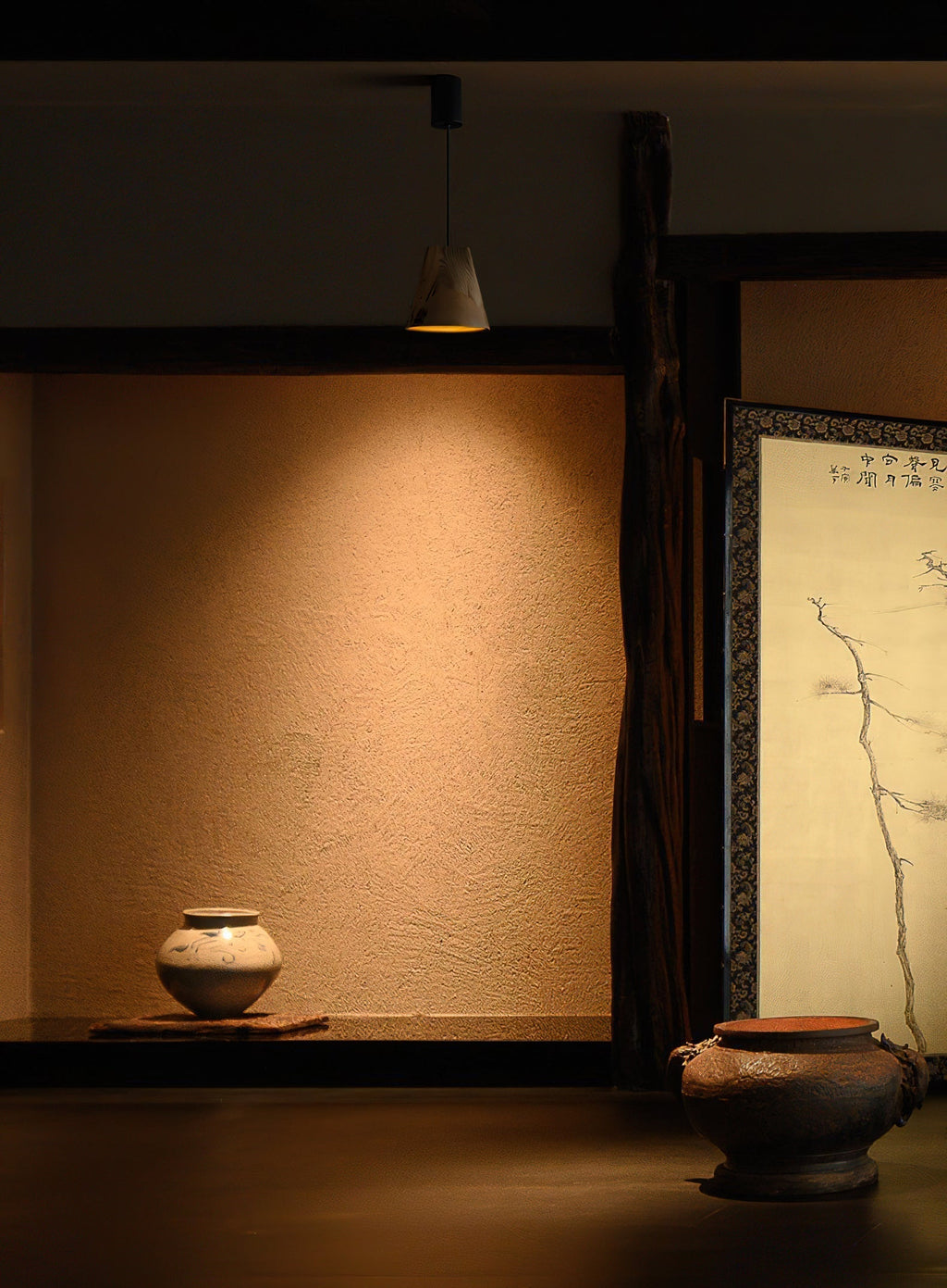 Lyrenelle Wood Pendant Light-Moonnatur