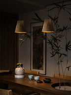 Lyrenelle Wood Pendant Light-Moonnatur