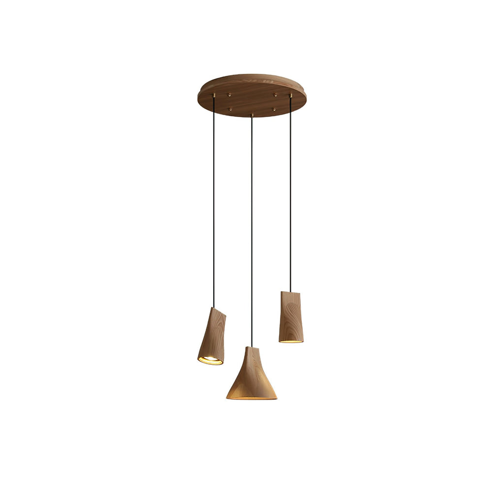 Lyrenelle Wood Pendant Light-Moonnatur