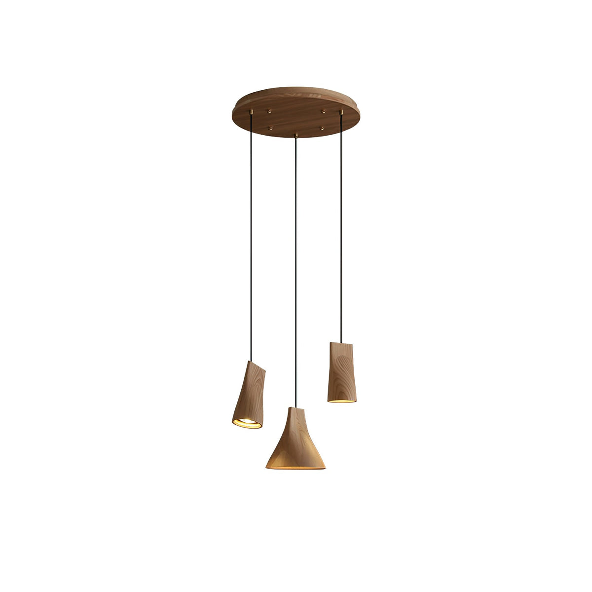 Lyrenelle Wood Pendant Light-Moonnatur