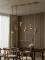 Lyrenelle Wood Pendant Light-Moonnatur