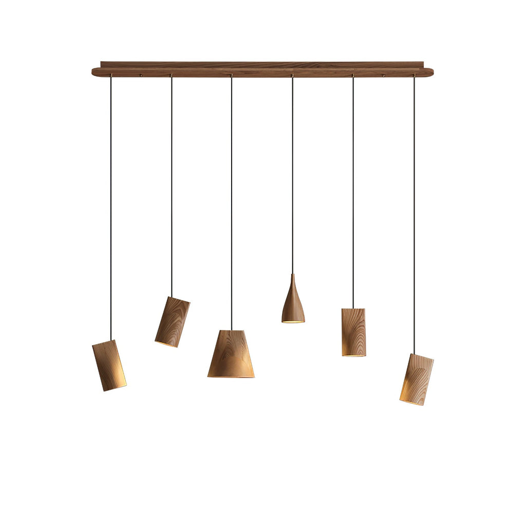 Lyrenelle Wood Pendant Light-Moonnatur