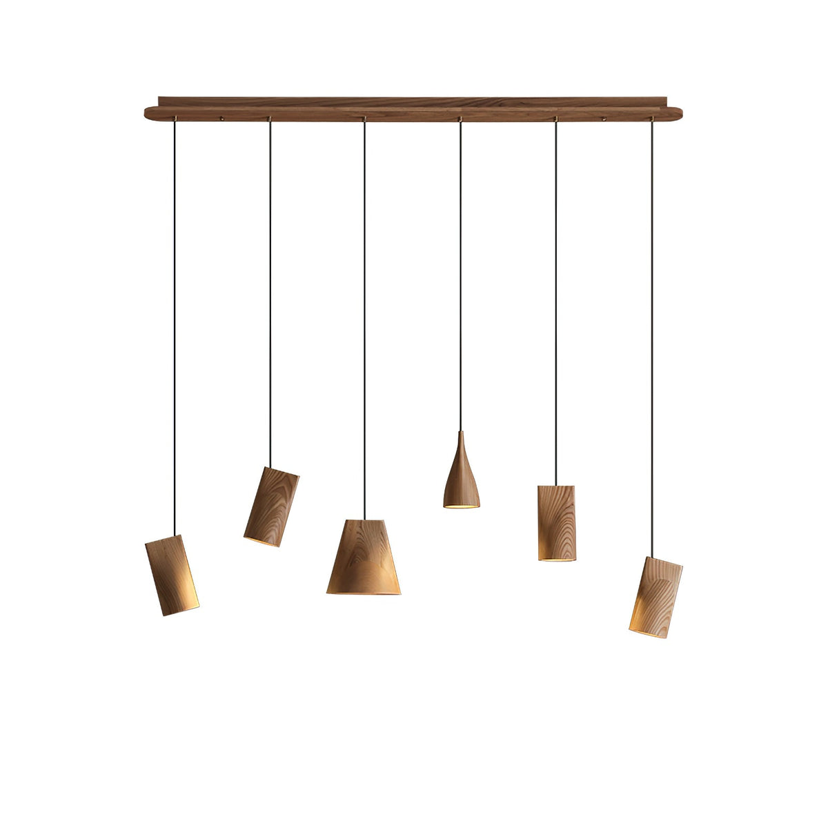 Lyrenelle Wood Pendant Light-Moonnatur
