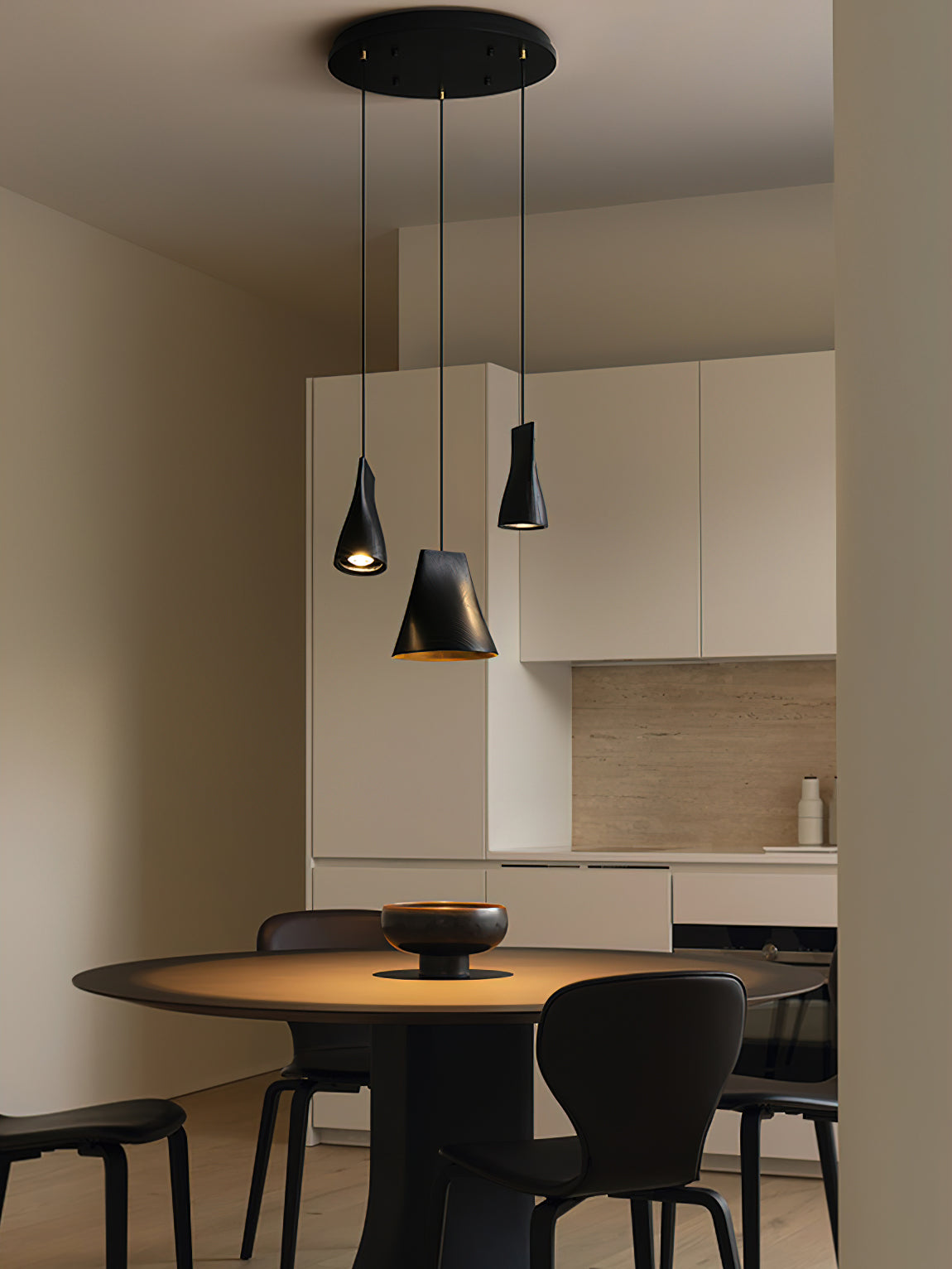 Lyrenelle Wood Pendant Light-Moonnatur