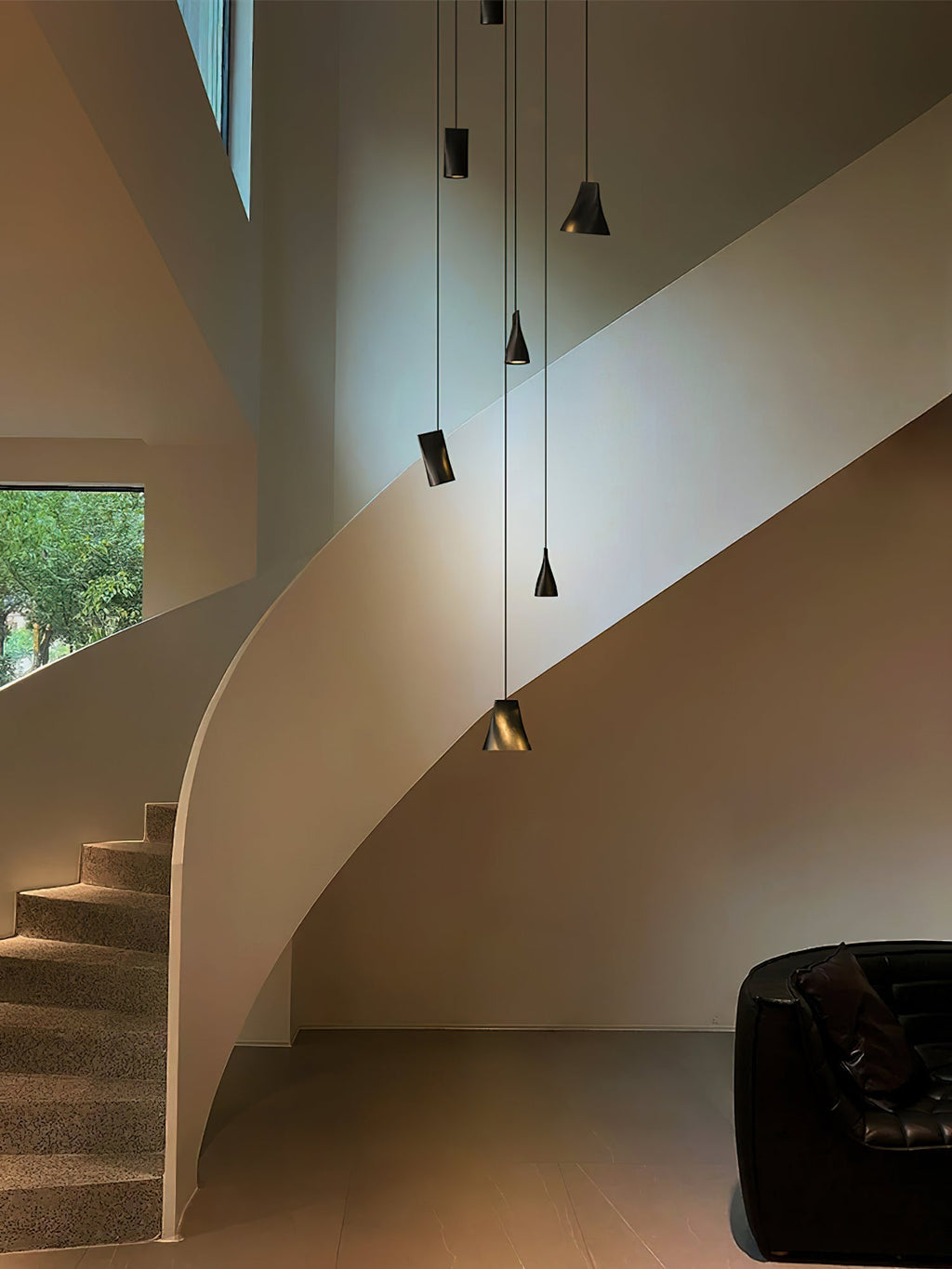 Lyrenelle Wood Pendant Light-Moonnatur