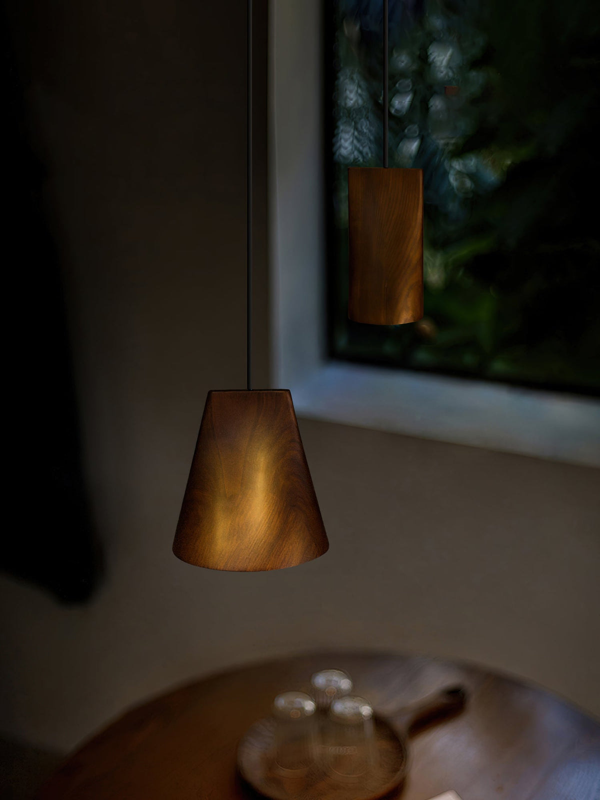 Lyrenelle Wood Pendant Light-Moonnatur