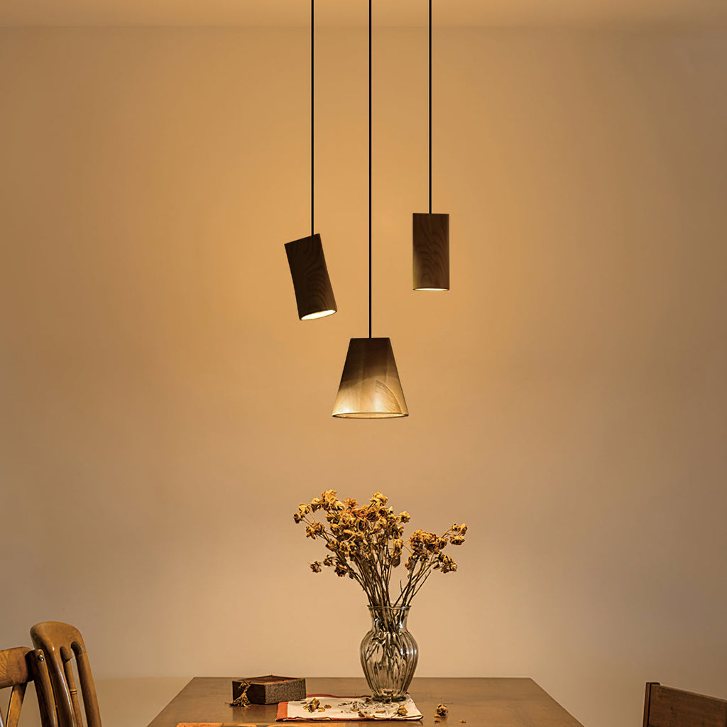 Lyrenelle Wood Pendant Light-Moonnatur
