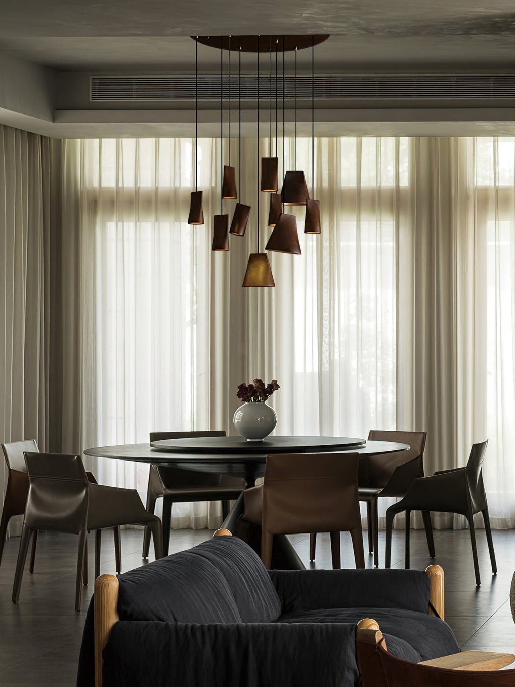 Lyrenelle Wood Pendant Light-Moonnatur