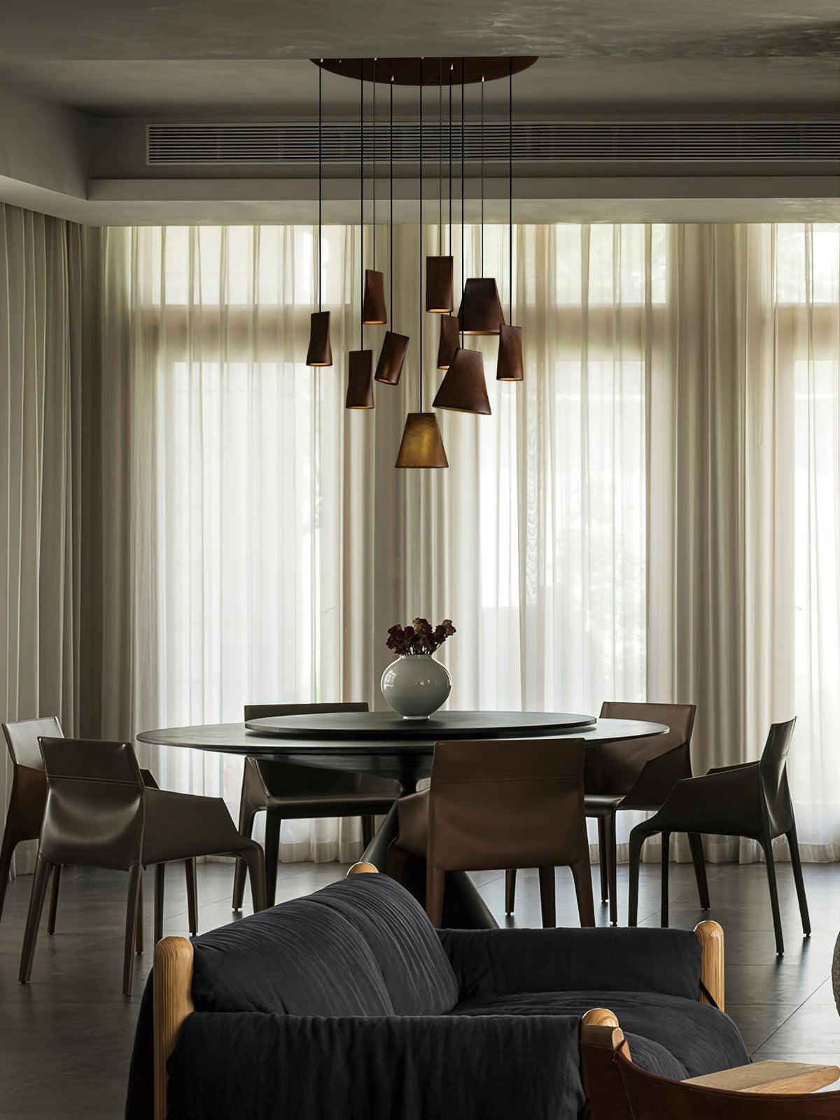 Lyrenelle Wood Pendant Light-Moonnatur