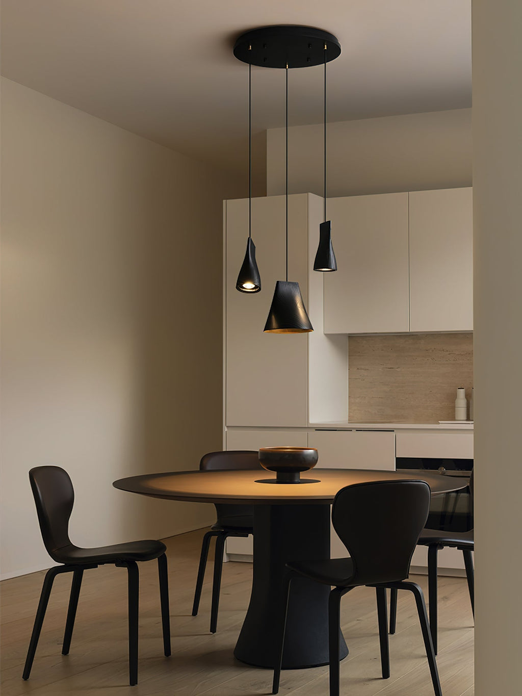 Lyrenelle Wood Pendant Light-Moonnatur