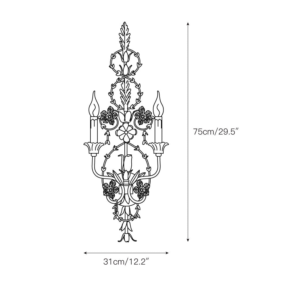 Lathenhill Brass Wall Light-Moonnatur