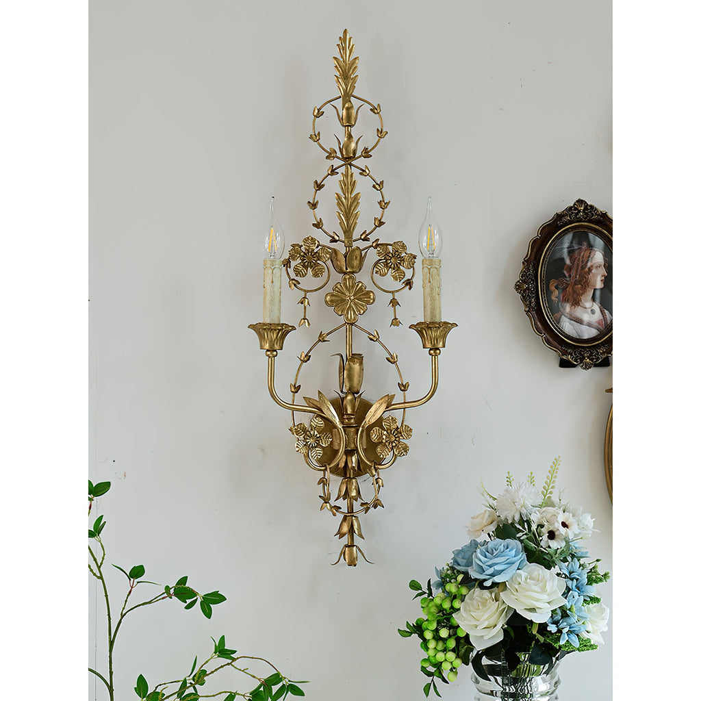 Lathenhill Brass Wall Light-Moonnatur