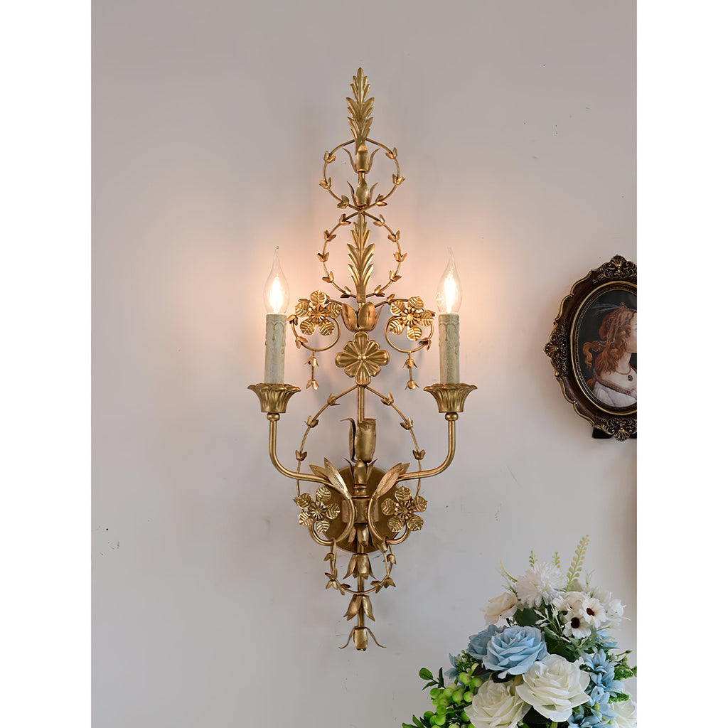 Lathenhill Brass Wall Light-Moonnatur