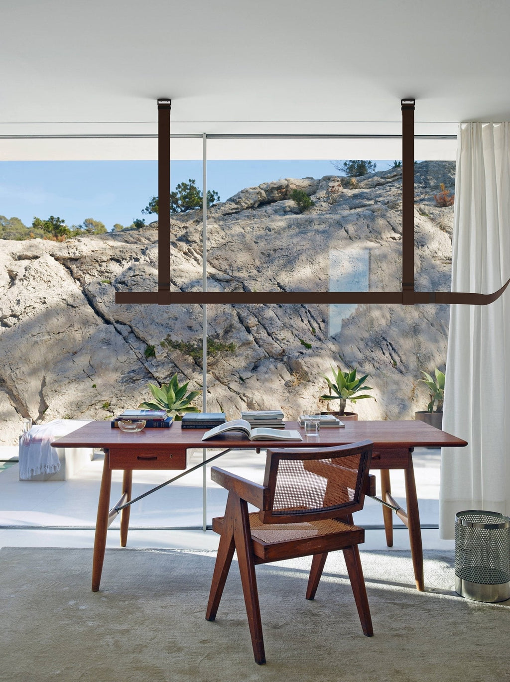 Helreniel Leather Pendant Light-Moonnatur