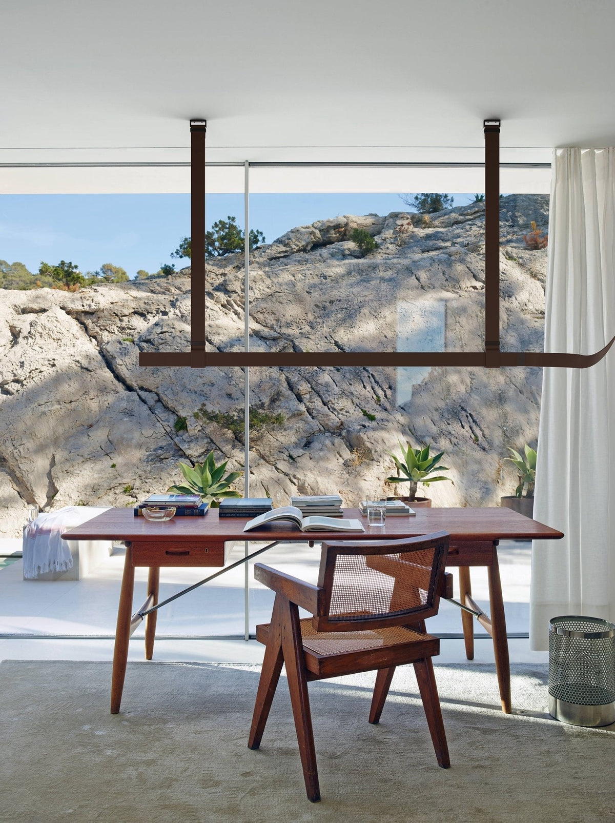 Helreniel Leather Pendant Light-Moonnatur
