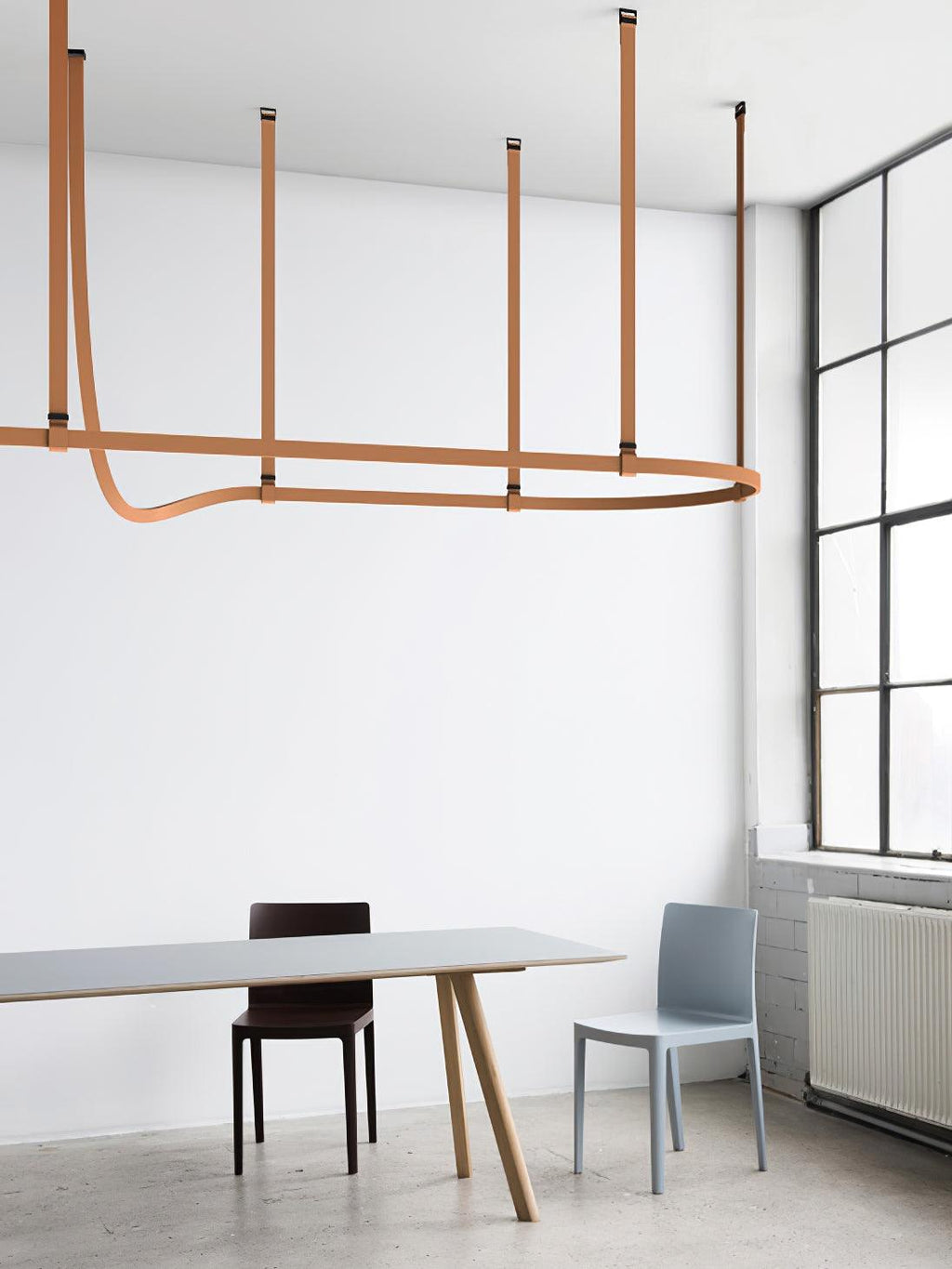 Helreniel Leather Pendant Light-Moonnatur