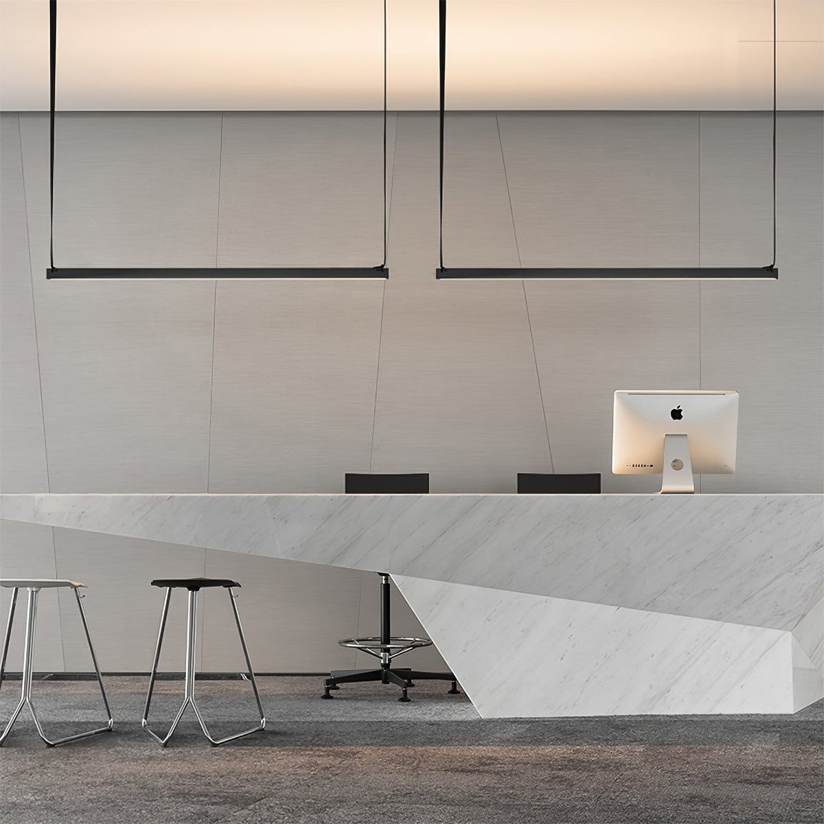 Marvenbrook Leather Pendant Light-Moonnatur