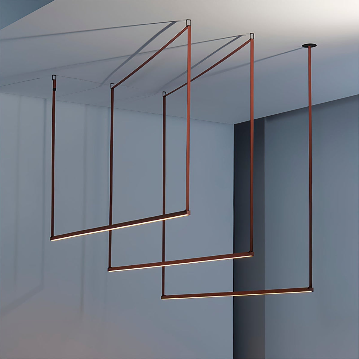Marvenbrook Leather Pendant Light-Moonnatur