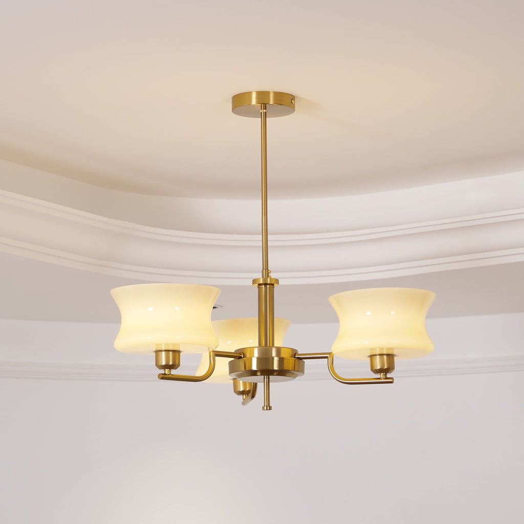 Zeluna Glass Chandelier-Moonnatur
