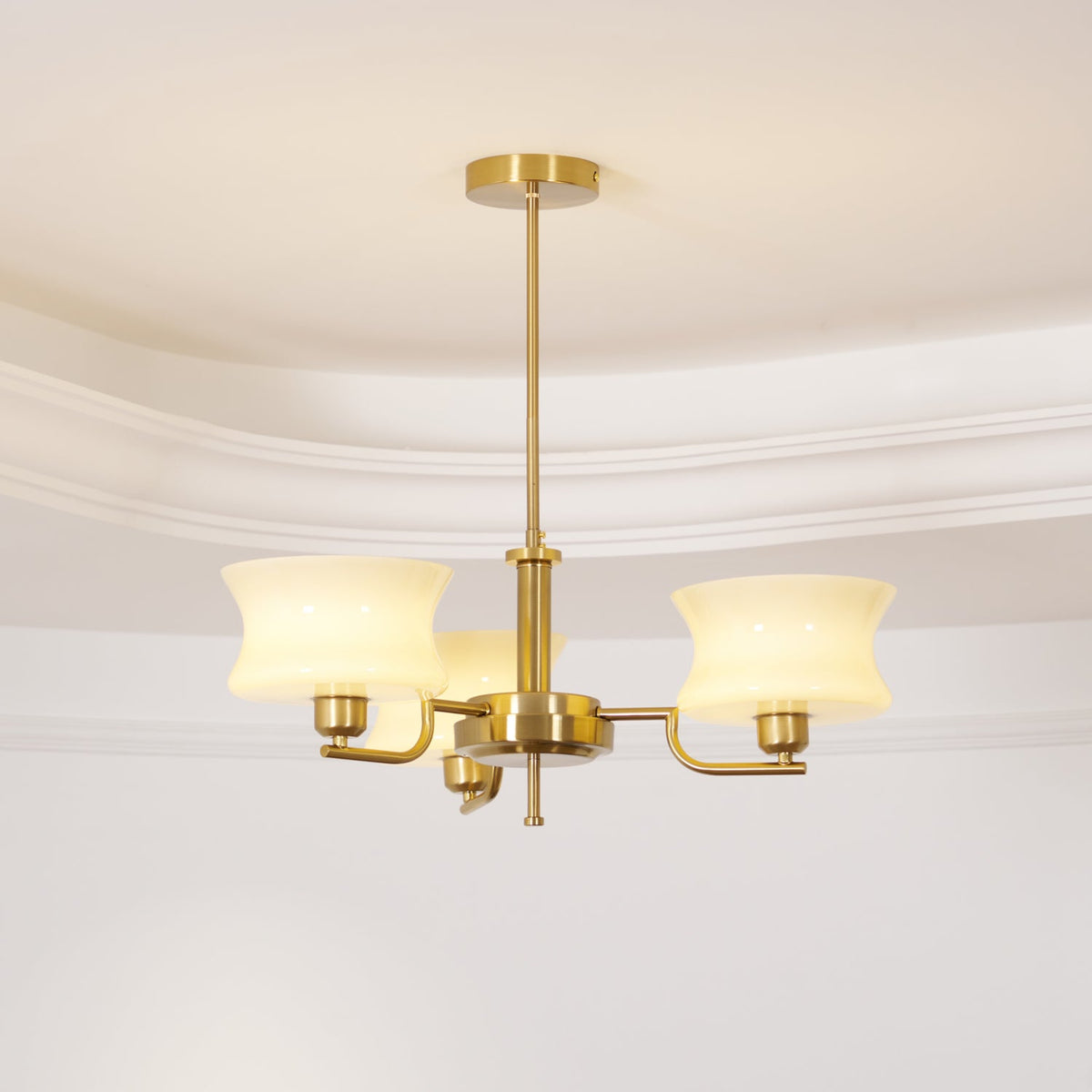 Zeluna Glass Chandelier-Moonnatur
