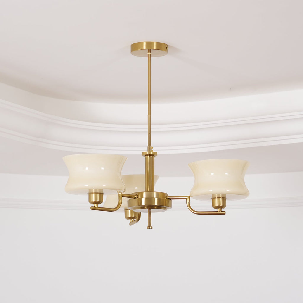 Zeluna Glass Chandelier-Moonnatur
