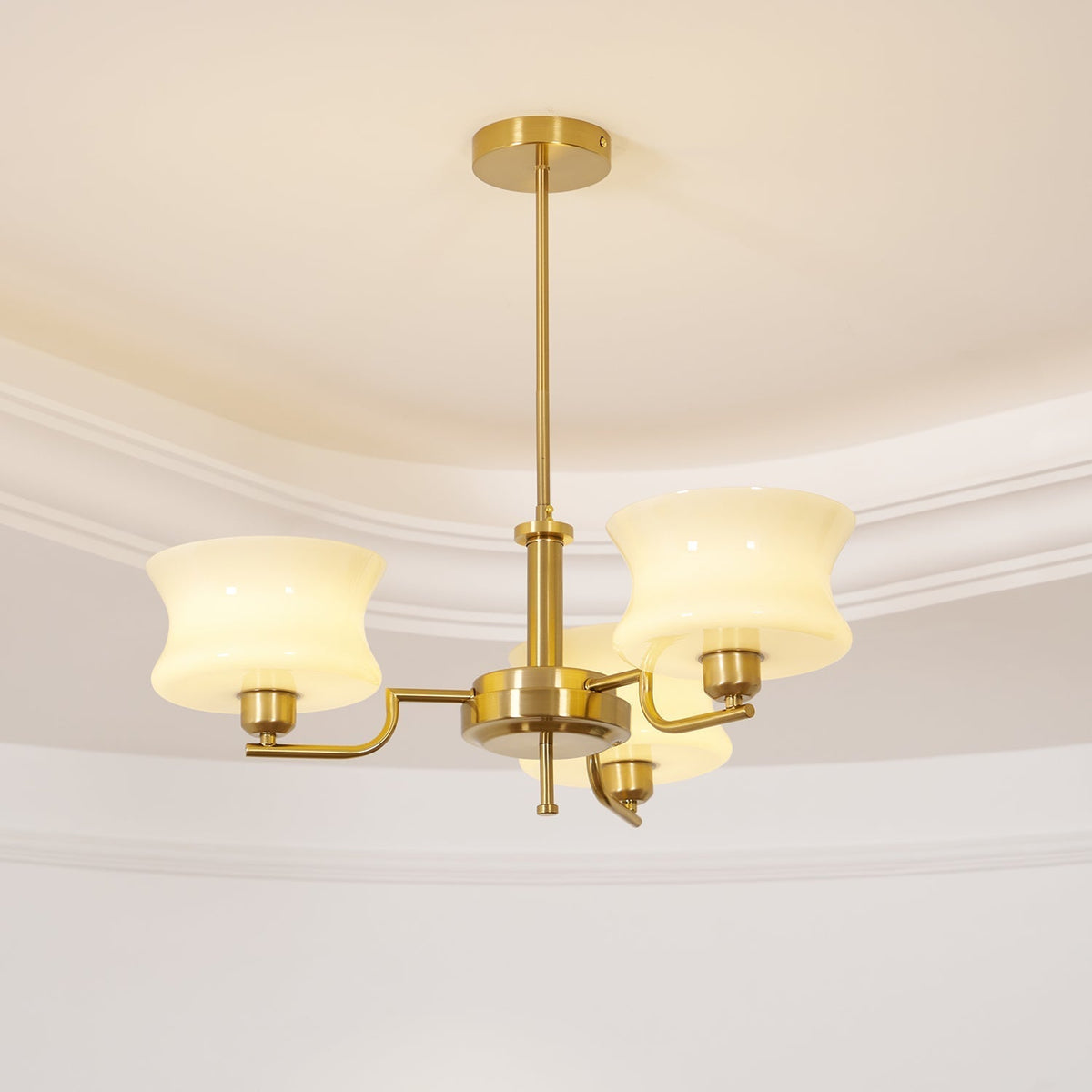 Zeluna Glass Chandelier-Moonnatur