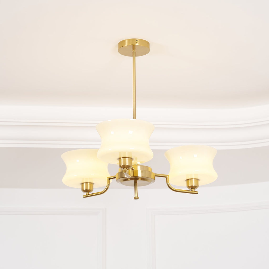 Zeluna Glass Chandelier-Moonnatur