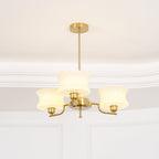 Zeluna Glass Chandelier-Moonnatur